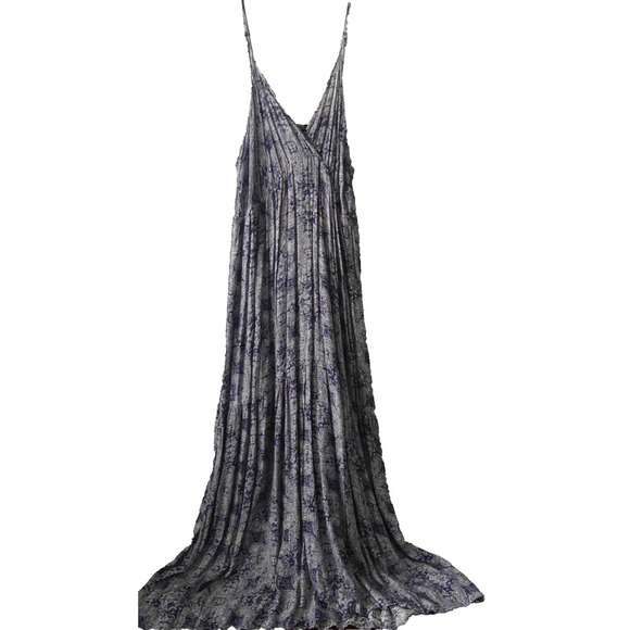 Rue21 Floral Maxi Dress Sundress Purple Summer Floral Y2K Size M Whimsy Goth - Picture 1 of 10